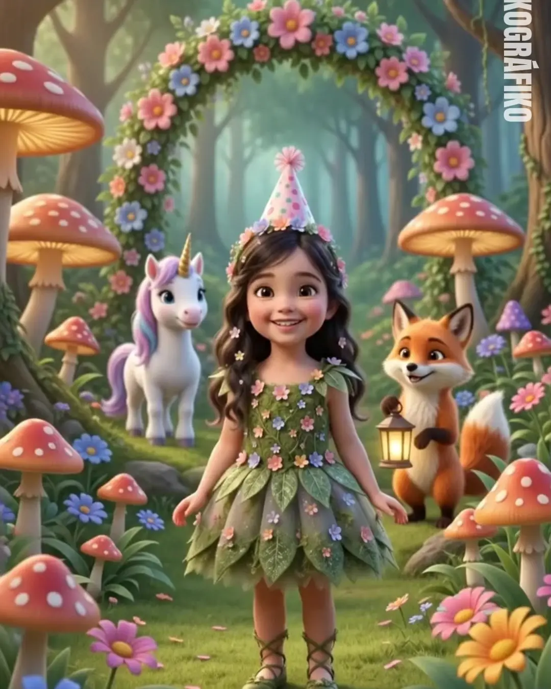 Invitación de cumpleaños: Bosque Encantado